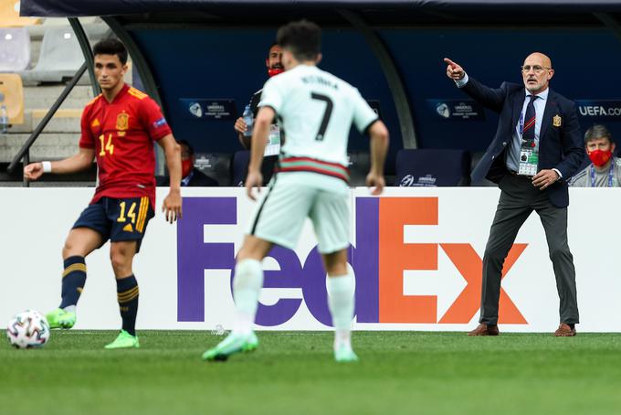 Luis de la Fuente je vodil mlado špansko izbrano vrsto do 21 let v polfinalu Eura, kjer je v Ljudskem vrtu doživel poraz proti Portugalski. | Foto: Grega Valančič/Sportida
