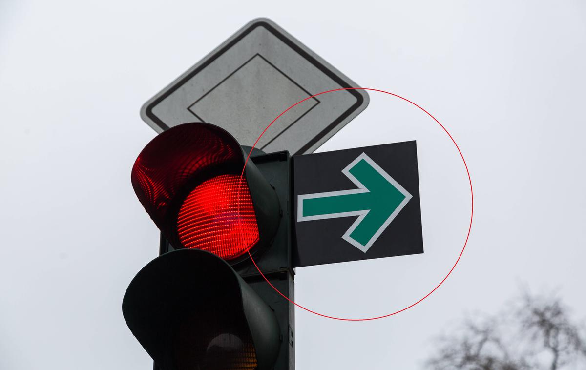Semafor rdeča zavijanje v desno | Foto Guliver Image