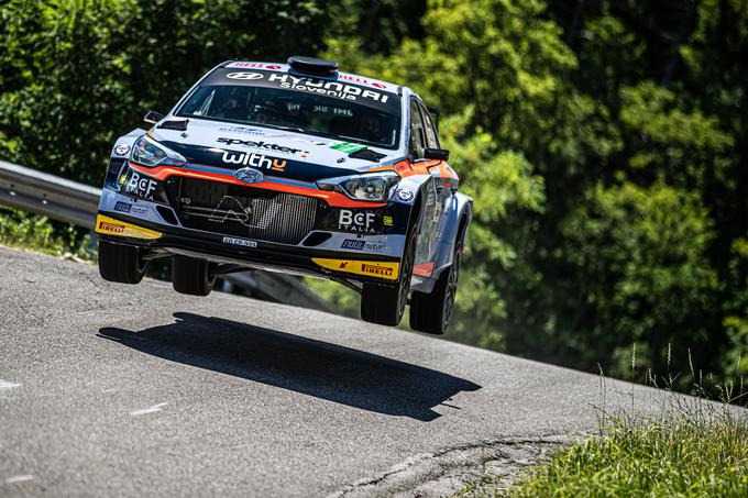 Rok Turk in Vili Ošlaj (hyundai i20 R5) sta letos poletela do naslova državnega prvaka. | Foto: WRC Croatia