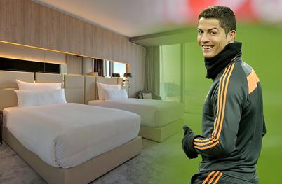Cristiano Ronaldo je sinoči spal na postelji iz Prekmurja