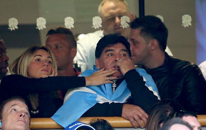 Diego Armando Maradona je strasten navijač argentinske teniške ekipe. | Foto: Guliverimage/Getty Images