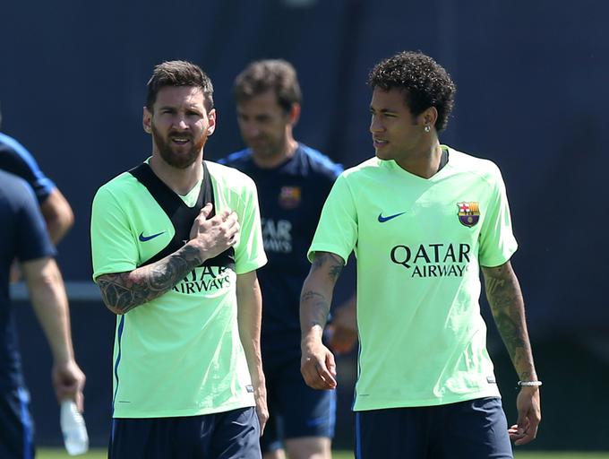 Dokler bo Lionel Messi pri Barceloni, bo Neymar zgolj in samo njegov oproda. | Foto: Reuters