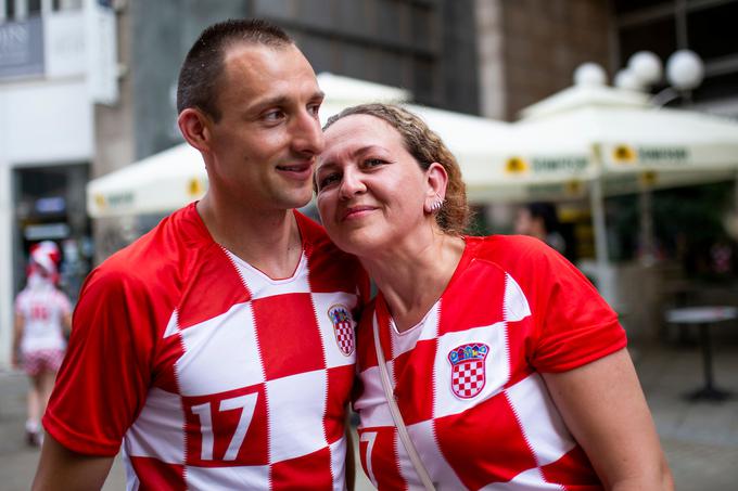 "Vsi igralci so pomembni, a Dalić je bil tisti, ki jih je združil v ekipo," je prepričan hrvaški navijač Mario. | Foto: Urban Urbanc/Sportida
