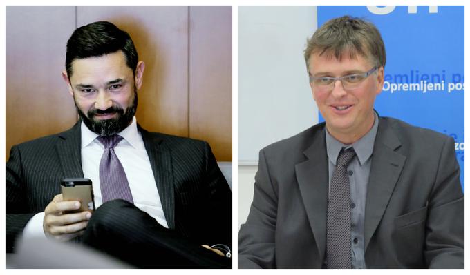Janko Medja, predsednik nadzornega sveta Lona, in Jaka Vadnjal, predsednik njegove uprave | Foto: STA ,