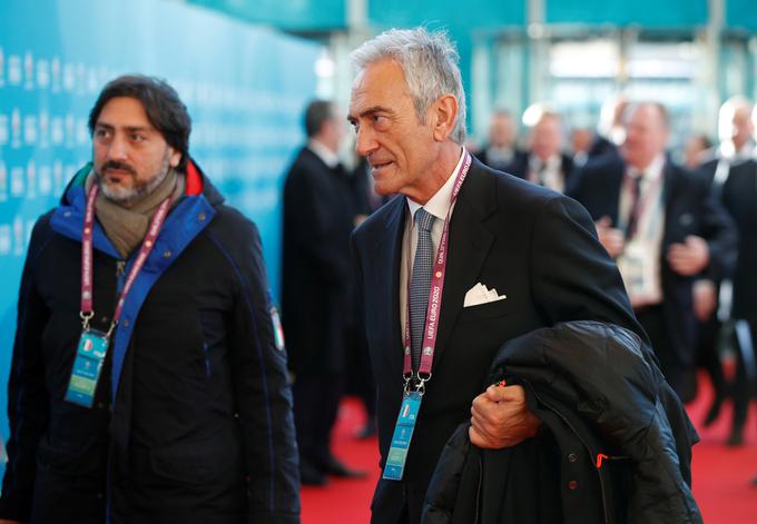 Predsednik zveze Gabriele Gravina je opozoril, da so stvari presegle vse meje. | Foto: Reuters