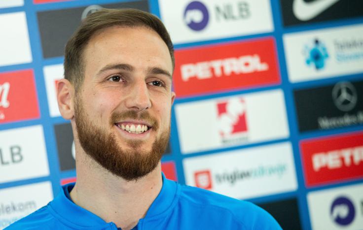 Jan Oblak Zvezdnik Atletica je bil kljub ne najboljšem tednu, ki je za njim, dobro razpoložen. | Foto: Vid Ponikvar