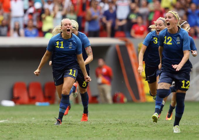 Švedinje se bodo v polfinalu pomerile z Brazilkami. | Foto: Guliverimage/Getty Images