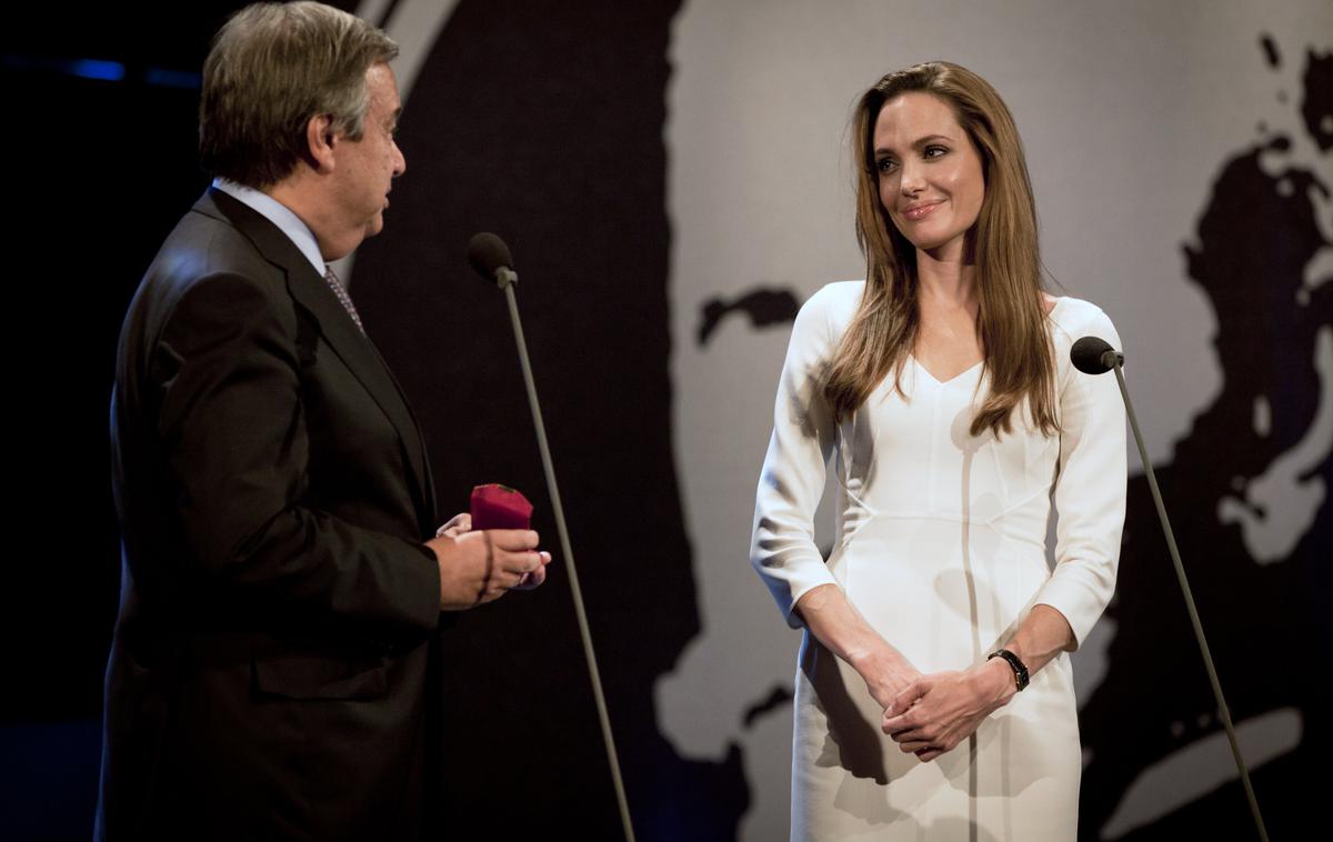 Antonio Guterres in Angelina Jolie | Foto Reuters