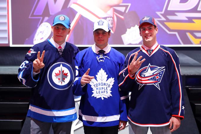 Prvi trije izbrani na na naboru lige NHL. | Foto: 