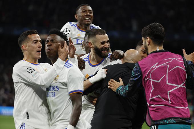 Real je bil v raju, nato v peklu, na koncu pa spet v raju. Benzema jih je popeljal v polfinale. | Foto: Reuters