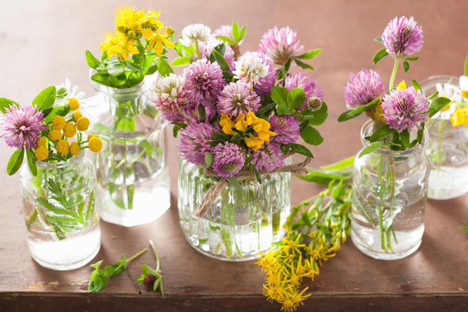 Preprosto cvetje v velikih kozarcih je lahko lepa popestritev doma. | Foto: 