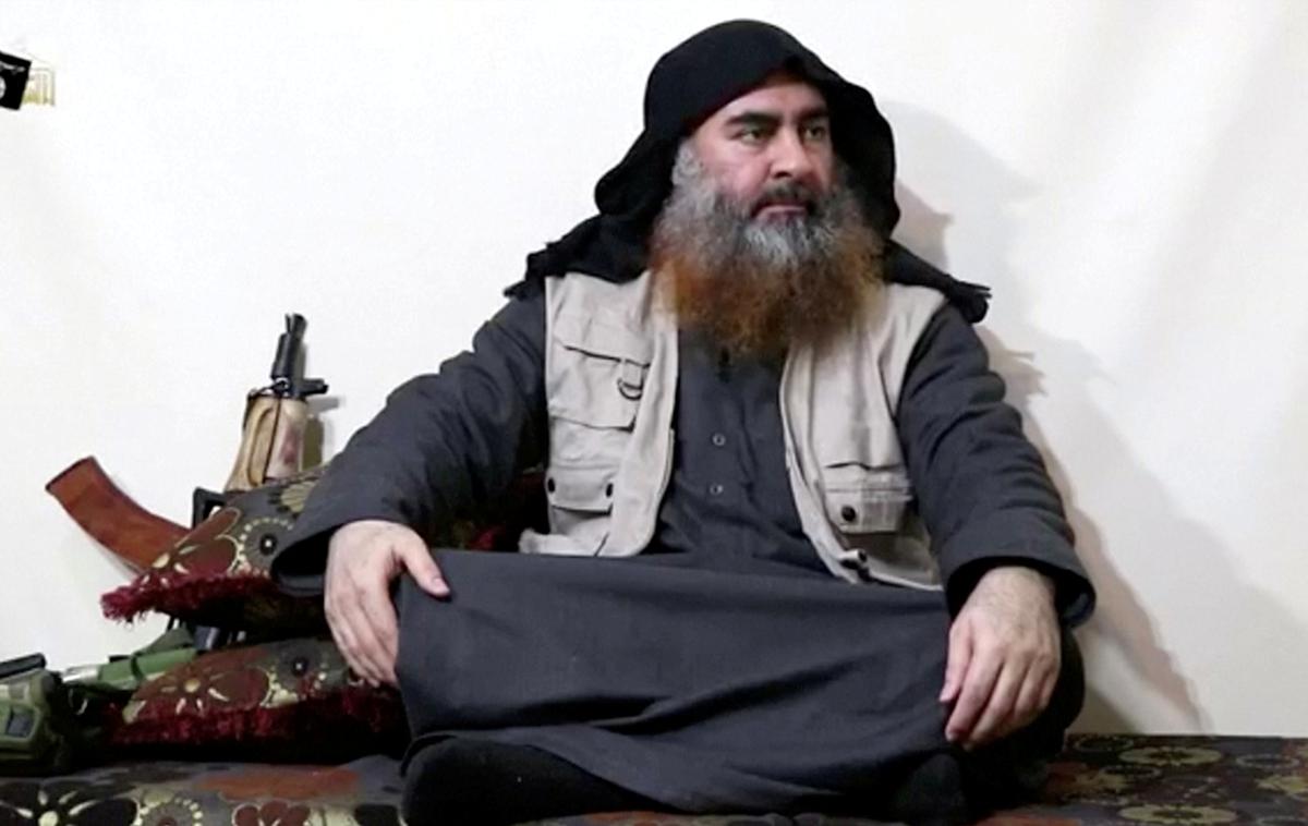 Al Bagdadi | Vodja IS Abu Bakr Al Bagdadi se je oglasil po padcu zadnjega oporišča teroristov na vzhodu Sirije. | Foto Reuters
