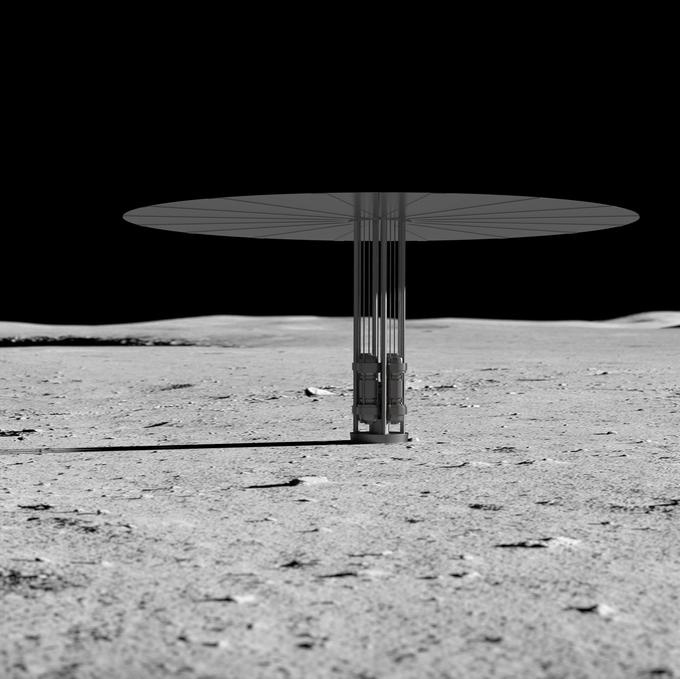 NASA je že pred leti izdelala načrt, kako bi lahko jedrska elektrarna izgledala na Luni. | Foto: Profimedia