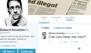 Snowden na Twitterju: Me zdaj lahko slišite?