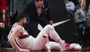 Huda poškodba bosanskega orjaka v ligi NBA, Portland v šoku