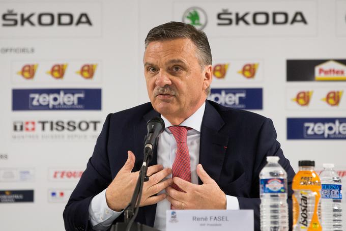 Predsednik IIHF René Fasel pravi, da je kazen za slovenskega hokejista primerna. | Foto: Vid Ponikvar