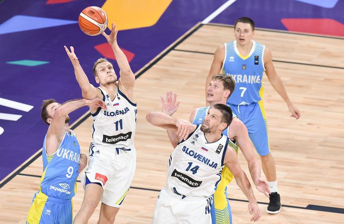 Eurobasket Slovenija Ukrajina | Foto: Vid Ponikvar