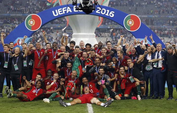 Branilki naslova Portugalski je žreb na bližajočem se Euru namenil zahtevno skupino z Nemci in Francozi. Euro 2020 bo prihodnje leto od 11. junija do 11. julija. | Foto: Reuters