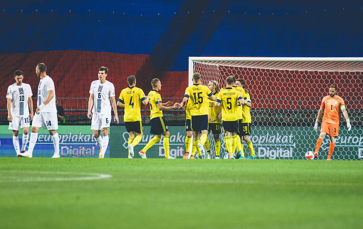 Slovenija : Švedska, slovenska nogometna reprezentanca | Švedi so zmagali z 2:0. | Foto Grega Valančič/Sportida