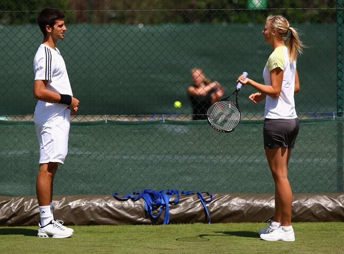 Marija Šarapova in Novak Đoković sta bila vedno v dobrih odnosih. | Foto: Guliverimage/Getty Images