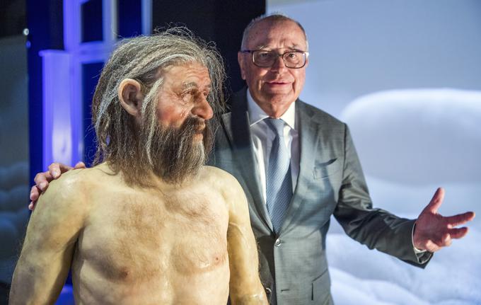 Evropo je, potem ko se je opomogla od izbruha supervulkana, v več deset tisočletjih poselilo oziroma naselilo več valov sodobnih ljudi. Od pred okoli osem tisoč leti naprej so se po Evropi postopoma začeli širiti zgodnji kmetje iz Anatolije. Pripadnik te populacije je bil tudi Ötzi, najbolj slavna evropska mumija, ki je živel v Alpah v četrtem tisočletju pred našim štetjem (na fotografiji je lutka, rekonstrukcija njegovega videza). Velik naselitveni val je bil tudi v 3. tisočletju pred našim štetjem, ko so se v severno, zahodno in južno Evropo začeli širiti indoevropsko govoreči pastirji iz vzhodnoevropskih step. | Foto: Guliverimage/Vladimir Fedorenko