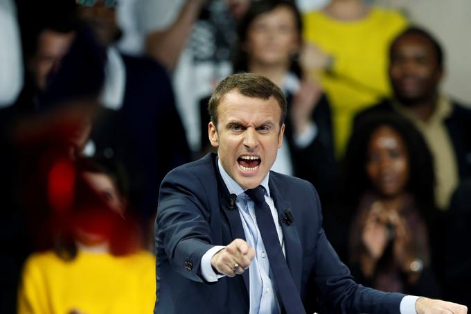 39-letni Macron se je rodil 21. decembra 1977. Je nekakšna francoska verzija novega obraza, saj bodo – za razliko od Le Penove in Fillona, ki sta prekaljena politika - predsedniške volitve njegove prve volitve, na katerih bo kandidiral.  | Foto: Reuters