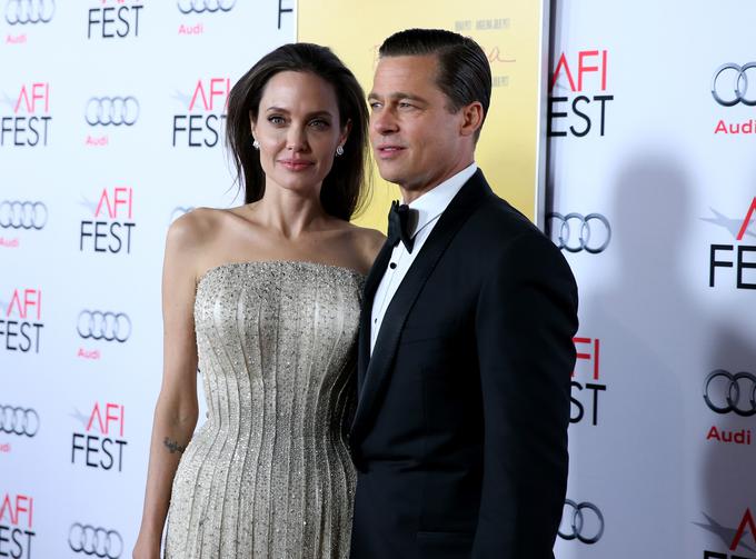 Angelina je natanko pred enim mesecem vložila zahtevo za ločitev od Brada. | Foto: Getty Images