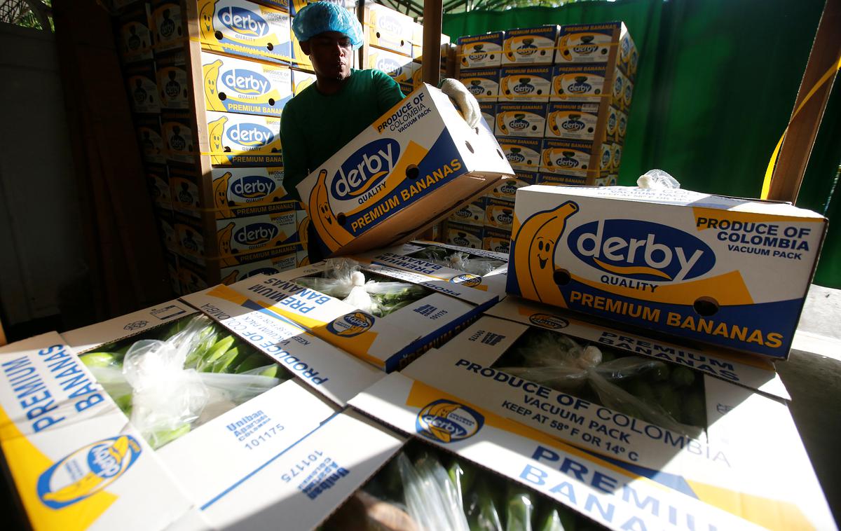 Derby banane | Kokaina v pošiljki banan blagovne znamke Derby ni bilo, pravijo v podjetju Rastoder. | Foto Reuters