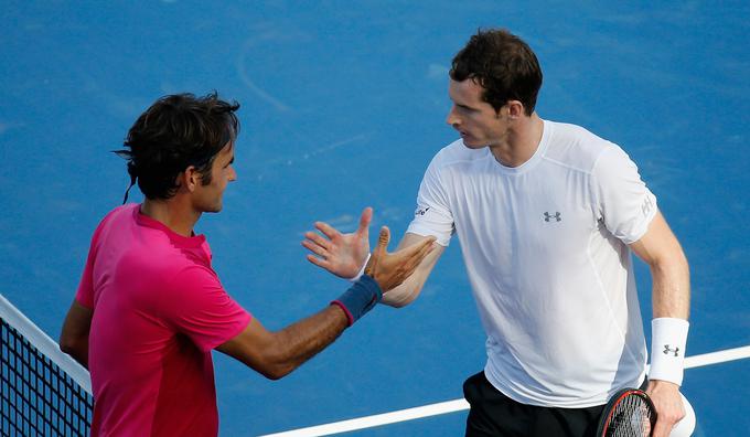 Roger Federer občuduje to, kar je Andy Murray naredil v drugi polovici lanske sezone. | Foto: Guliverimage/Getty Images