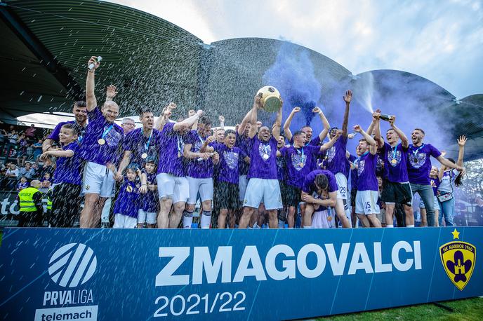 NK Maribor prvak 2022 | V sezoni 2022/23 naslov najboljšega v Sloveniji brani Maribor. | Foto Blaž Weindorfer/Sportida