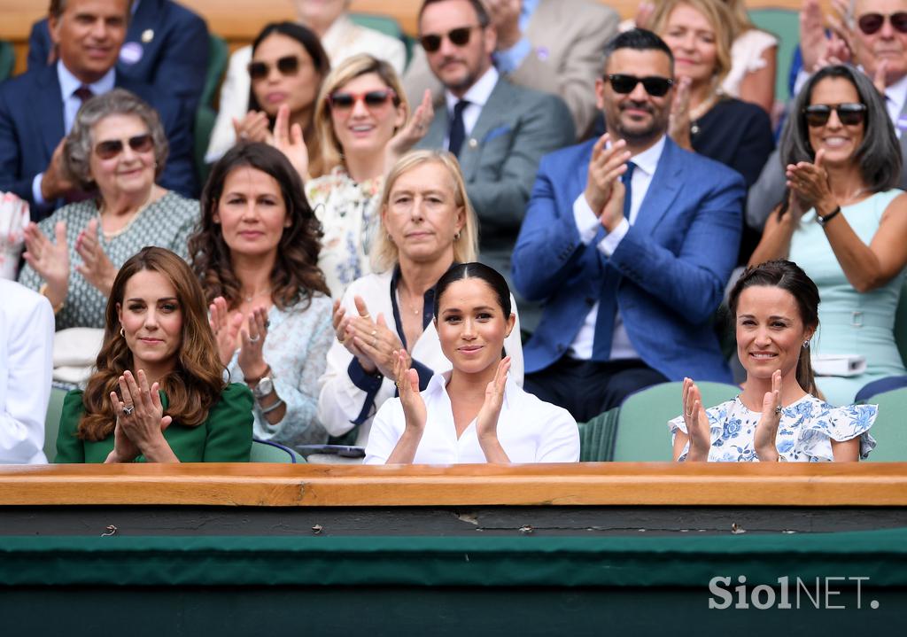Vojvodinji Kate in Meghan v Wimbledonu