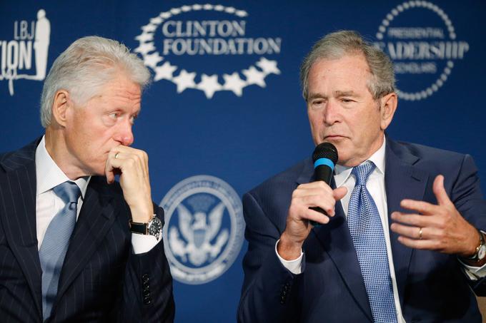 Bill Clinton in George Bush mlajši | Foto: Reuters