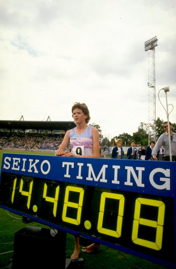 Leta 1985 je postavila svetovni rekord v teku na 5000 metrov. | Foto: Getty Images