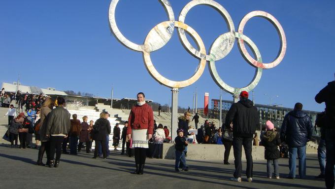 Natalia na olimpijskih igrah v Sočiju leta 2014. | Foto: osebni arhiv/Lana Kokl