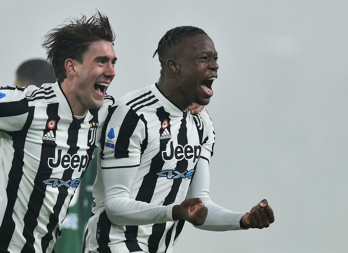 Poleg Dušana Vlahovića je strelski prvenec za Juventus dosegel tudi Švicar Denis Zakaria. | Foto: Reuters