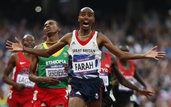Mo Farah je bil eden glavnih obrazov olimpijskih iger leta 2012 v Londonu. | Foto: Reuters