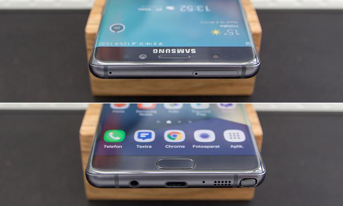 Samsung Galaxy Note7 zgoraj/spodaj. | Foto: 