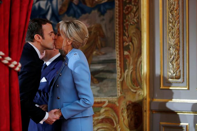 Emmanuel Macron in Brigitte Trogneux | Foto: Reuters