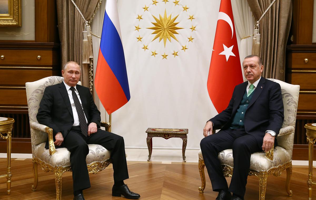 Vladimir Putin in Recep Tayyip Erdogan | Foto Guliverimage