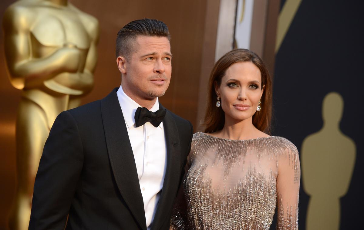 Angelina Jolie Brad Pitt | Igralca Brad Pitt in Angelina Jolie sta bila poročena med letoma 2014 in 2019, spoznala pa sta se na snemanju filma Gospod in gospa Smith leta 2004. | Foto Guliverimage/AP