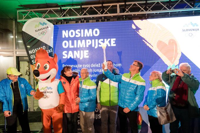 Slovenska olimpijska bakla OKS | Foto: Matic Klanšek Velej/Sportida