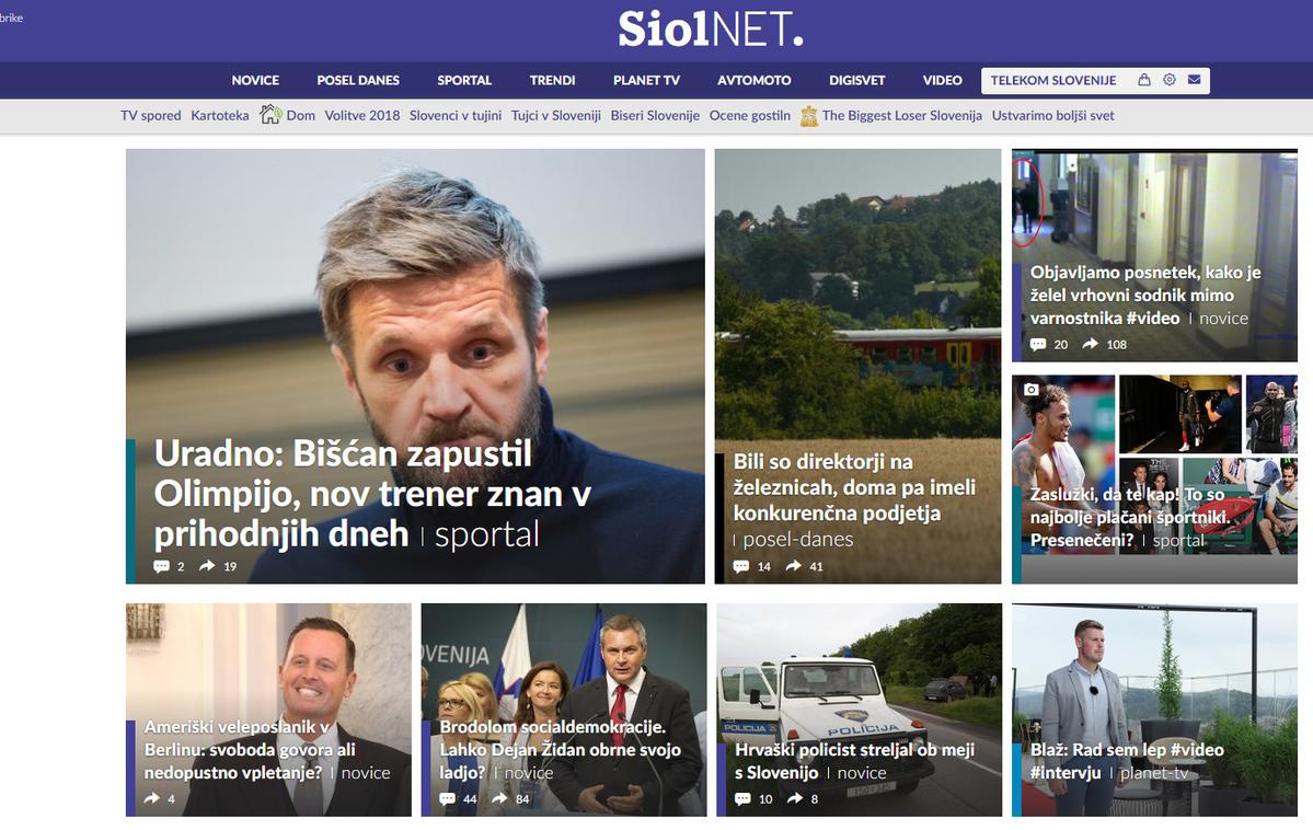 Siol.net | Foto printscreen