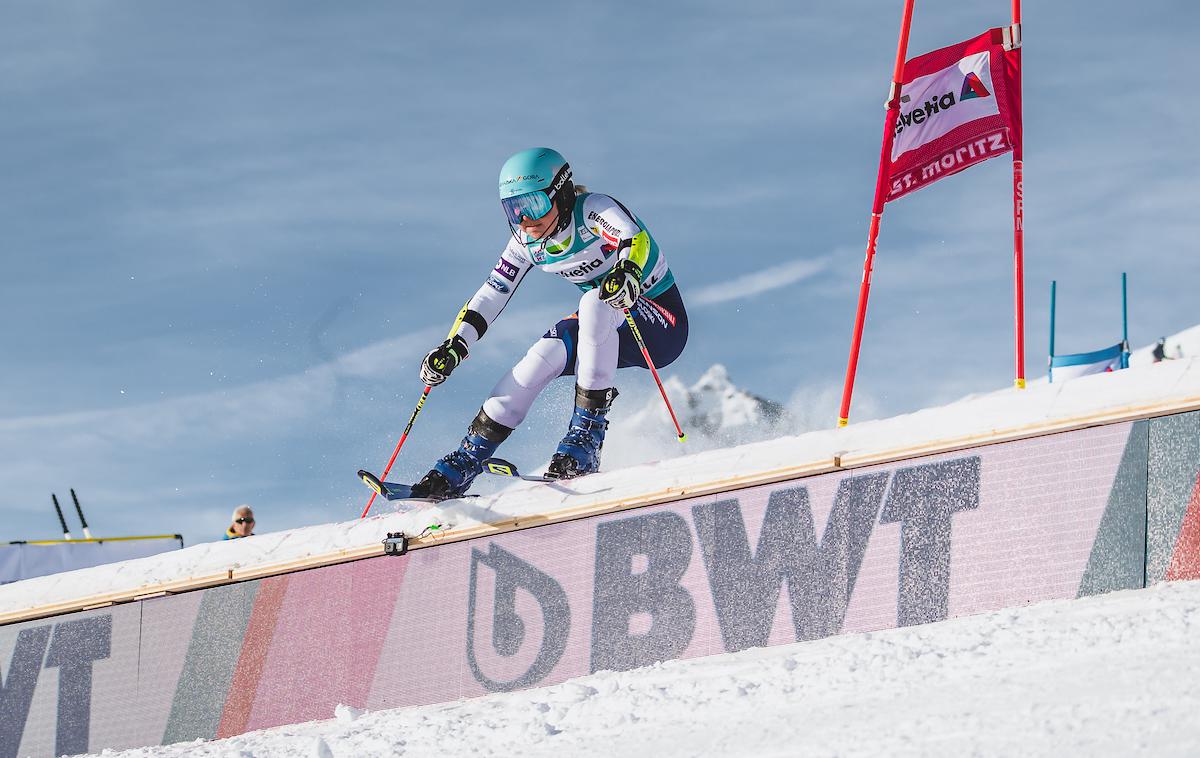 Meta Hrovat | Meta Hrovat je v St. Moritzu odlično nastopila v paralelnem slalomu in osvojila končno četrto mesto. | Foto Sportida