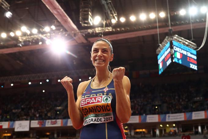 "Ivana, Ivana, Ivana ..." je odmevalo v beograjski Kombank Areni ob slavju srbske atletinje.  | Foto: Getty Images