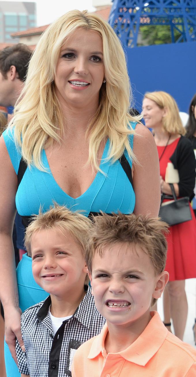 Britney in njena sinova, Sean Preston in Jayden James | Foto: Getty Images