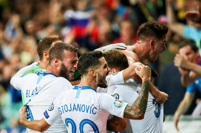 Slovenija je po zaslugi njegovega prvega zadetka dobila uvodni polčas z 1:0. | Foto: Matic Klanšek Velej/Sportida