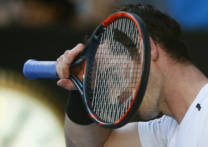 Andy Murray je s težavo gledal dvoboj. Čudila se mu je tudi njegova žena. | Foto: Reuters