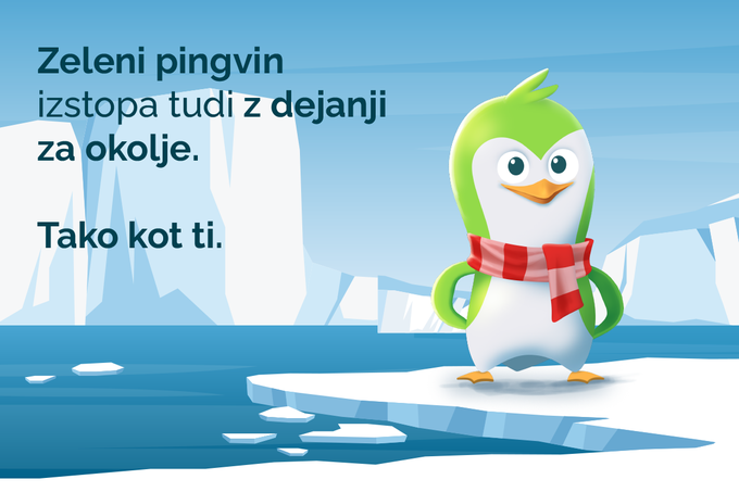 Zelenega pingvina in njegove nasvete lahko spremljate tudi na Instagramu. | Foto: D'Agency