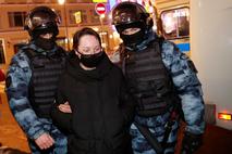 Aretacije privržencev Alekseja Navalnega v Moskvi