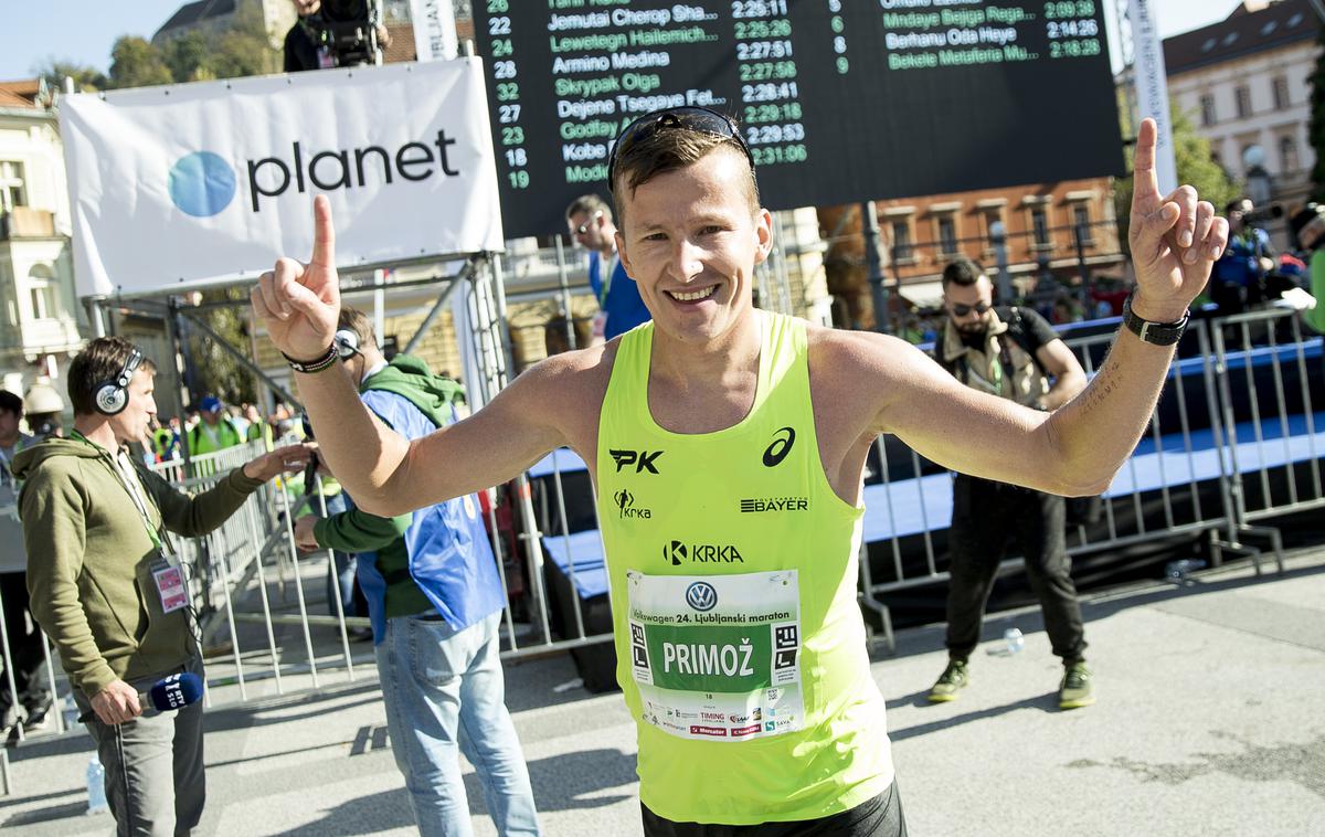 Ljubljanski maraton 2019 Primož Kobe | Primož Kobe je najhitrejši Slovenec v cilju kraljevske razdalje na 24. Ljubljanskem maratonu.  | Foto Ana Kovač